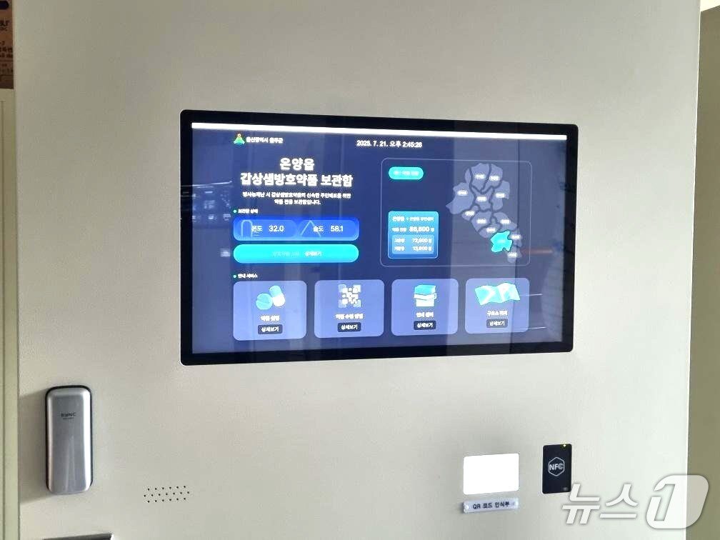 본문 이미지 - 울산 울주군에 전국 최초로 사물인터넷(IoT) 기반의 ‘디지털 갑상샘방호약품 보관시스템’이 설치돼 있다.(울주군 제공. 재판매 및 DB금지)/뉴스1