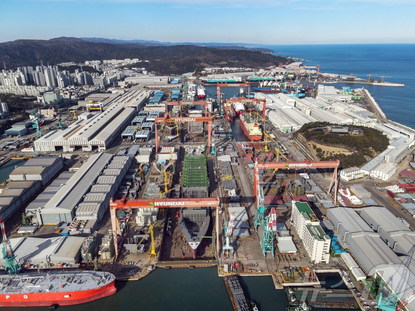 본문 이미지 - HD현대중공업 울산조선소 전경&#40;HD현대 제공&#41; ⓒ News1 DB