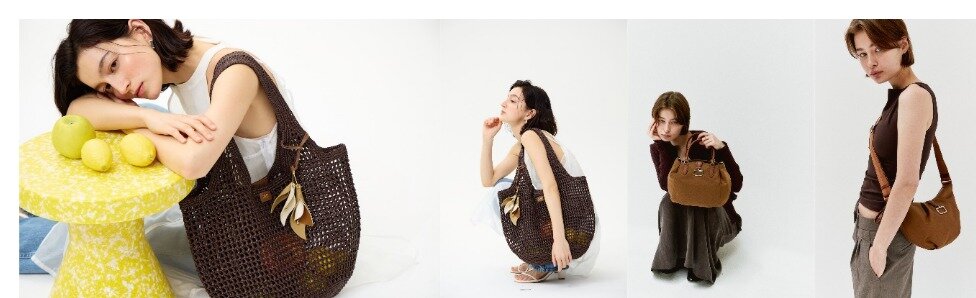 본문 이미지 - 닥스 액세서리 미스티 플라워 라피아 숄더백 및 버크파크 가방 라인.(닥스액세서리제공)