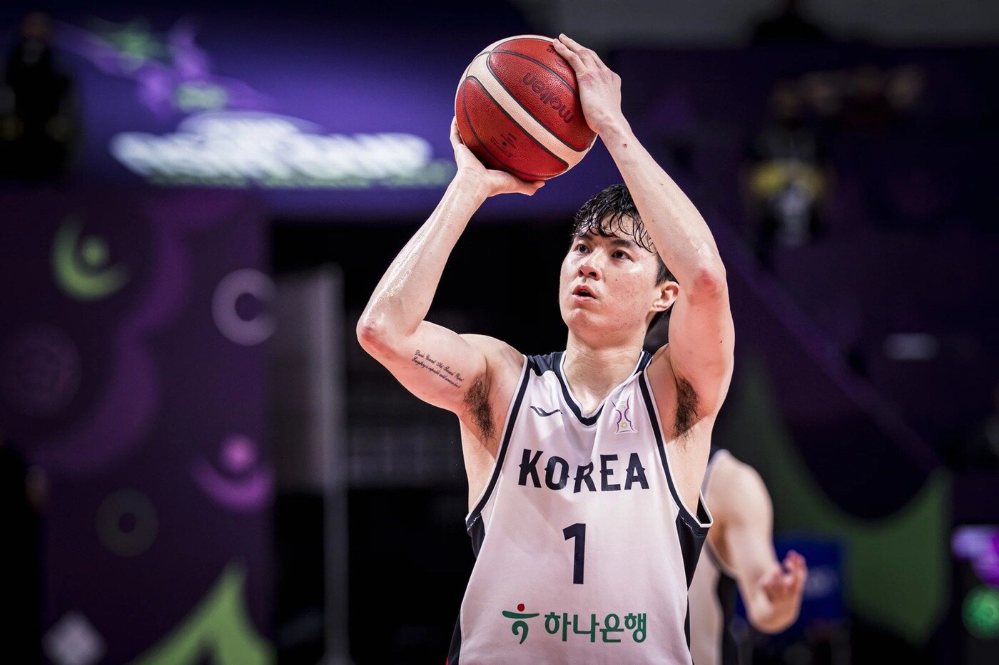 본문 이미지 - 이현중은 8일(한국시간) 열린 한국과 카타르의 2025 FIBA 아시아컵 조별리그 A조 2차전에서 24점 7리바운드 4어시스트로 활약했다. (FIBA 제공)