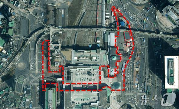 본문 이미지 - 서울역 광장 금주구역 위치도.(중구 제공)