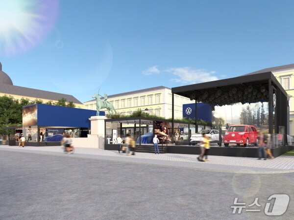 본문 이미지 - 폭스바겐의 IAA 2025 체험형 전시관 조감도.&#40;폭스바겐그룹 제공&#41; 