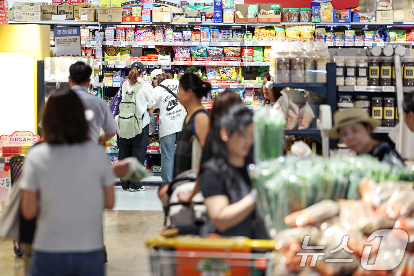 (서울=뉴스1) 민경석 기자 = 폭염·집중호우 등 이상기후와 가공식품 가격 인상 등 고물가 영향으로 우리나라 가구의 식료품·음료 소비가 9년 만에 가장 적은 수준을 기록한 것으로 …