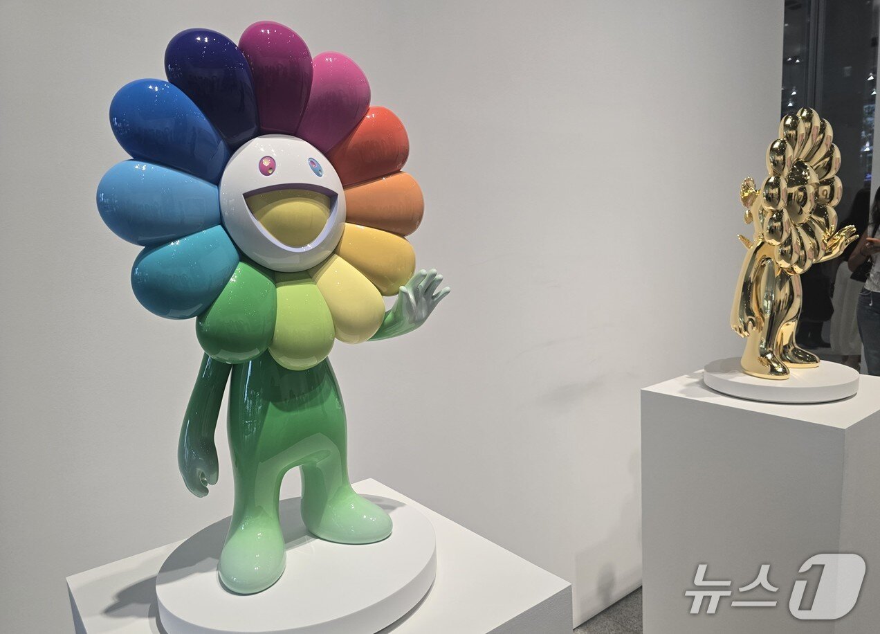 본문 이미지 - 무라카미 다카시 개인전 전시 전경. ⓒ 뉴스1 김정한 기자