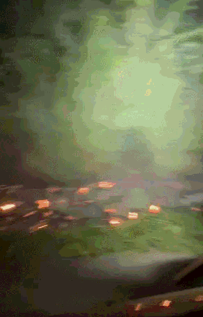 본문 이미지 - 미국 뉴욕주 북부의 한 마을에서 대형 화재가 발생했다. (크리스털 비치 소방서 페이스북)