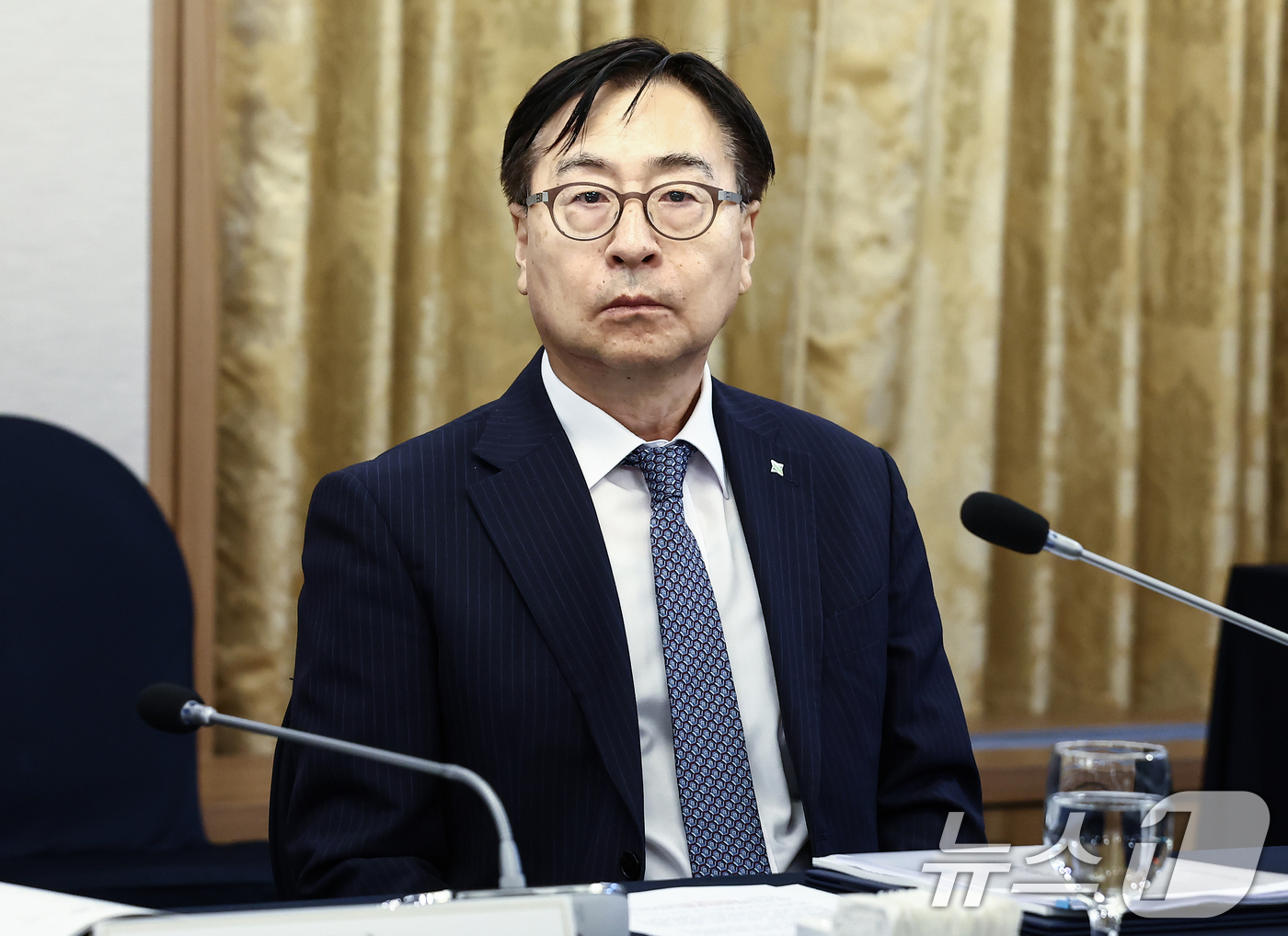 (서울=뉴스1) 김민지 기자 = 임진달 HS효성첨단소재 대표이사가 10일 오전 서울 중구 한국프레스센터에서 열린 '제3기 ESG 경영위원회 출범 2025년 제1차 경영위원회 회의' …