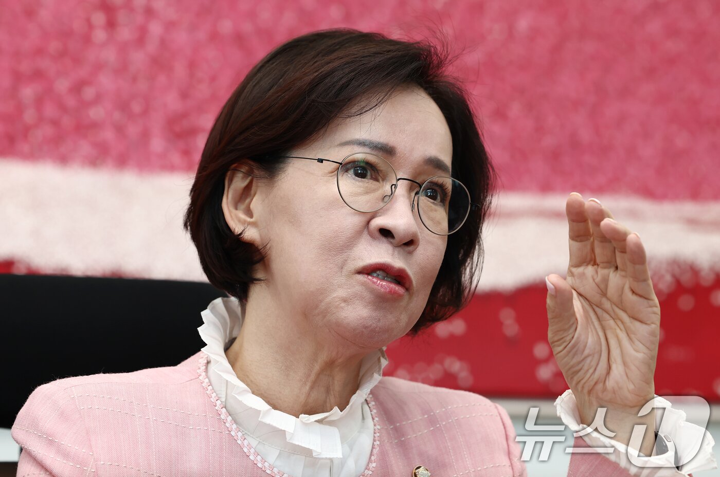 본문 이미지 - 이인선 국회 여성가족위원장이 10일 서울 여의도 국회에서 뉴스1과 인터뷰를 하고 있다. 2025.9.10/뉴스1 ⓒ News1 김민지 기자