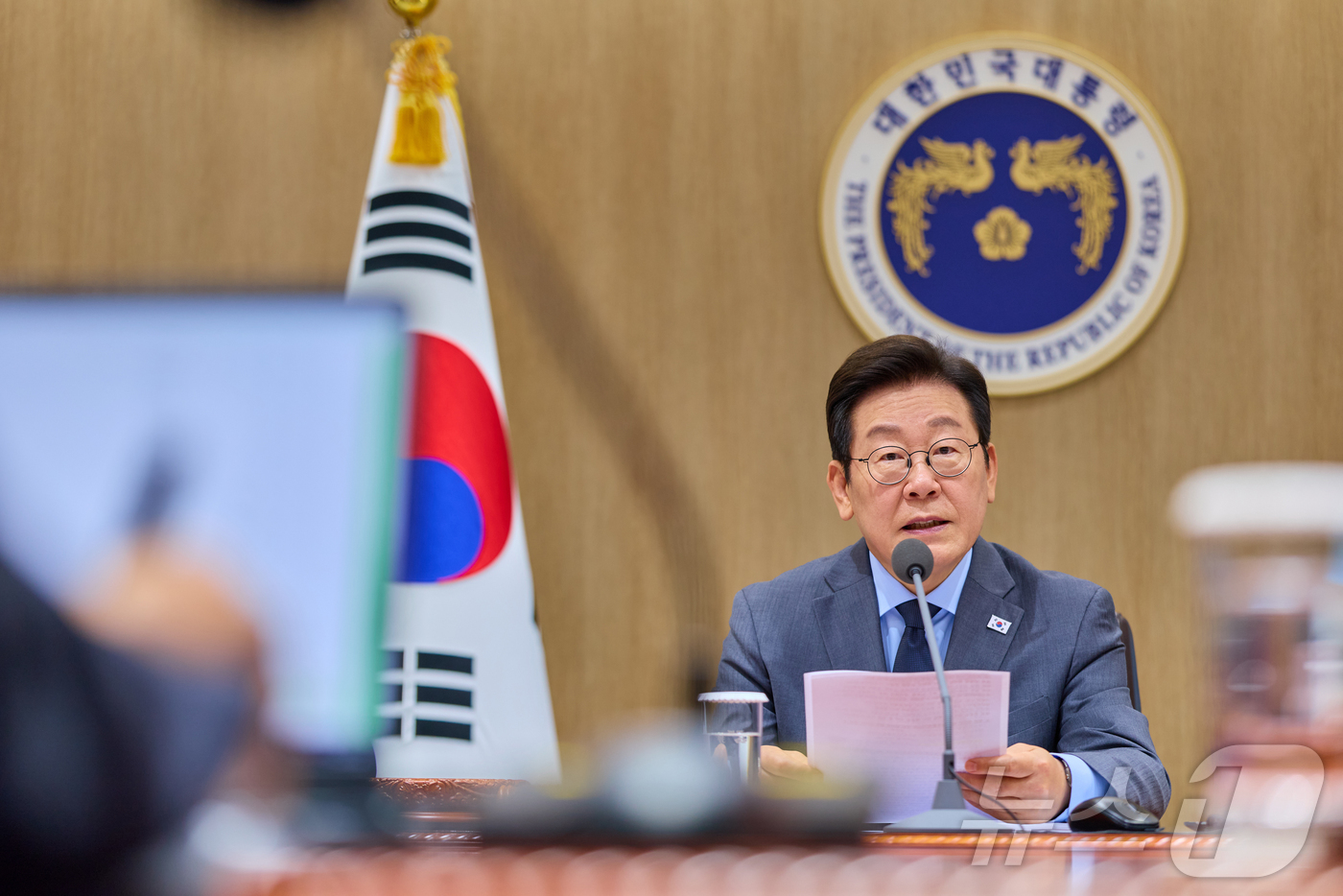 (서울=뉴스1) 이재명 기자 = 이재명 대통령이 지난 9일 서울 용산 대통령실 청사에서 열린 제41회 국무회의에서 발언을 하고 있다. (이재명 대통령 SNS. 재판매 및 DB 금지 …