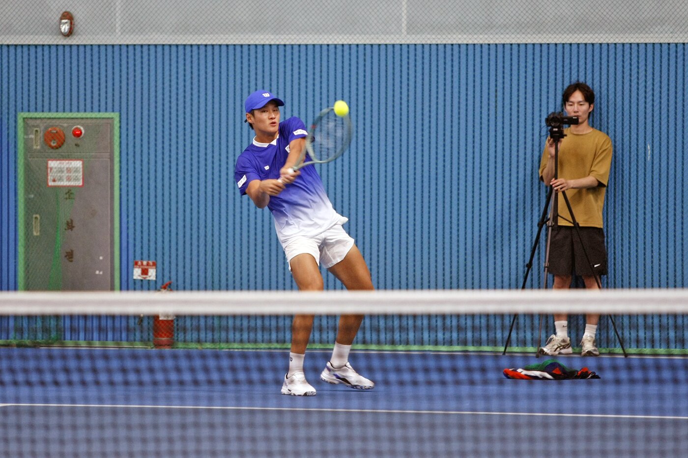 본문 이미지 - 훈련하는 권순우.&#40;대한테니스협회 제공&#41;