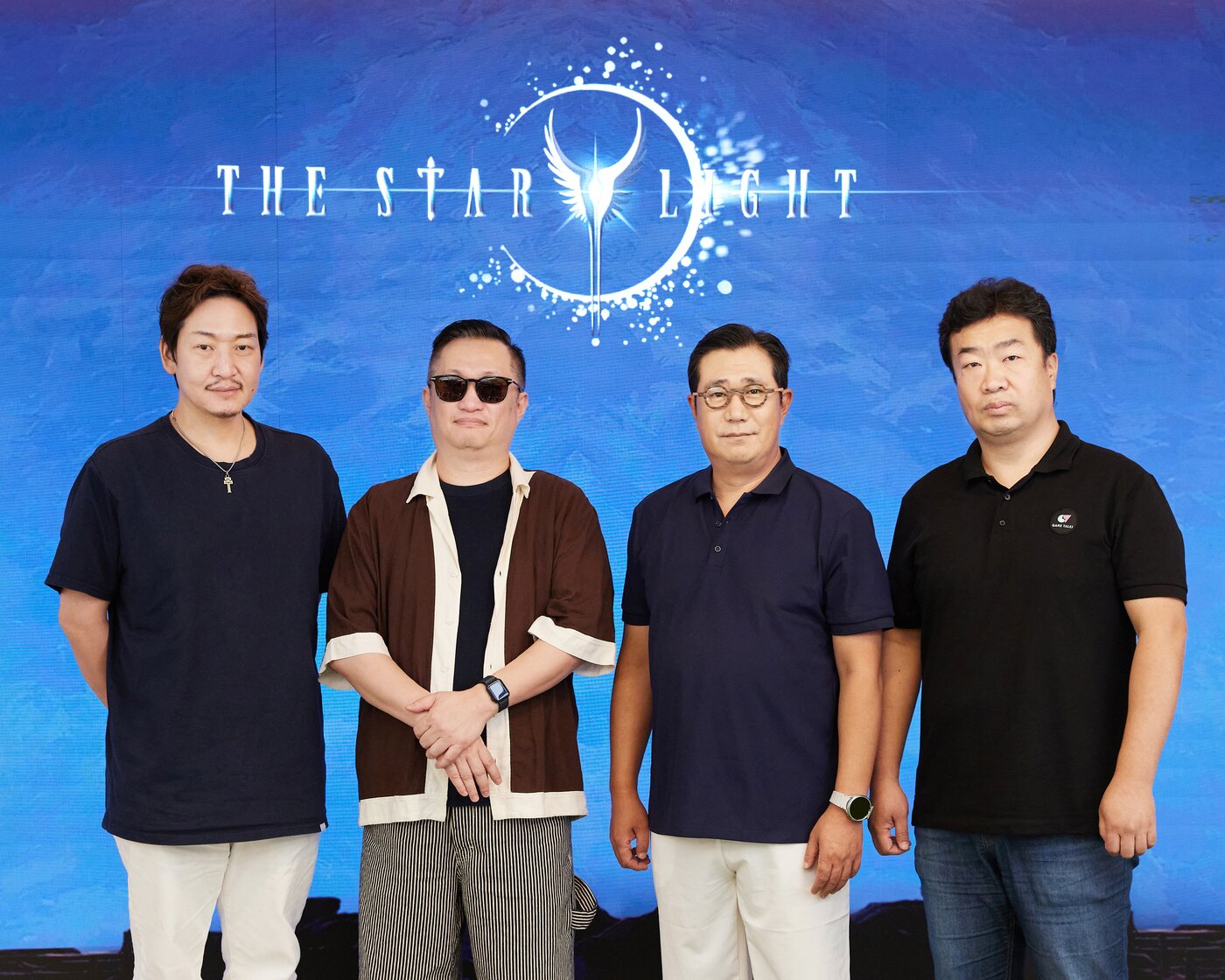 본문 이미지 - (왼쪽부터)정준호 아트 디렉터, 남구민 사운드 디렉터, 한지훈 컴투스 게임사업부문장, 정성환 총괄 디렉터.(컴투스 제공. 재판매 및 DB금지)2025.9.11/뉴스1