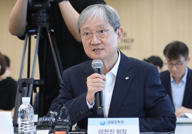 빅테크 CEO 간담회에서 인사말하는 이찬진 금감원장