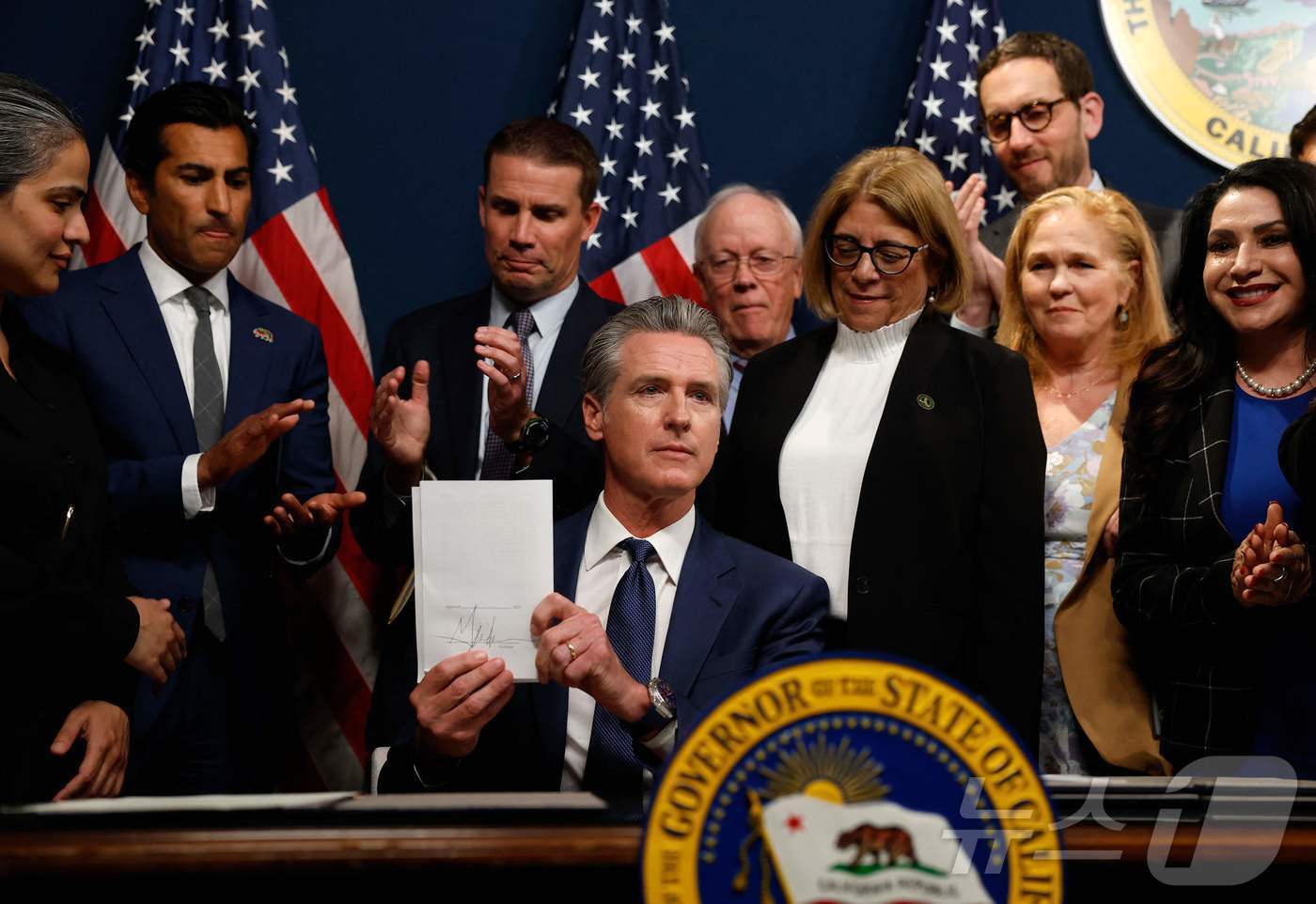 본문 이미지 - 개빈 크리스토퍼 뉴섬 미국 캘리포니아주 주지사ⓒ AFP=뉴스1