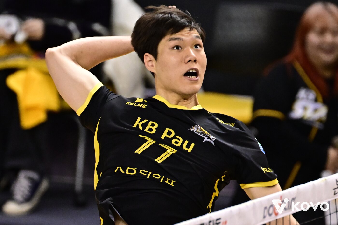 본문 이미지 -  KB손해보험의 윤서진&#40;KOVO제공&#41;