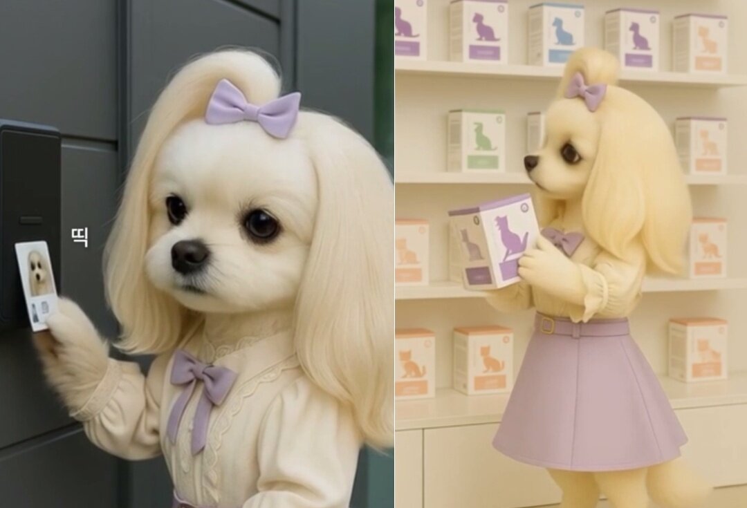 본문 이미지 - 한국반려동물영양연구소는 자사 브랜드 &#39;닥터레이&#39;와 &#39;레이앤이본&#39;의 출발점이라 할 수 있는 &#39;Toi&#40;뜨아&#41;&#39; 캐릭터를 AI&#40;인공지능&#41; 영상으로 선보였다고 13일 밝혔다&#40;한국반려동물영양연구소 제공&#41;. ⓒ 뉴스1