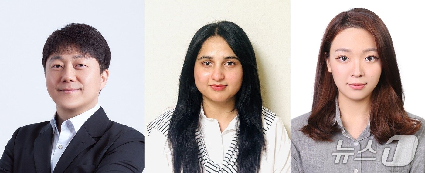 본문 이미지 - 왼쪽부터 UNIST 지구환경도시건설공학과 임정호 교수, 사만 말릭 연구원, 강은진 연구원(UNIST 제공. 재판매 및 DB금지)/뉴스1