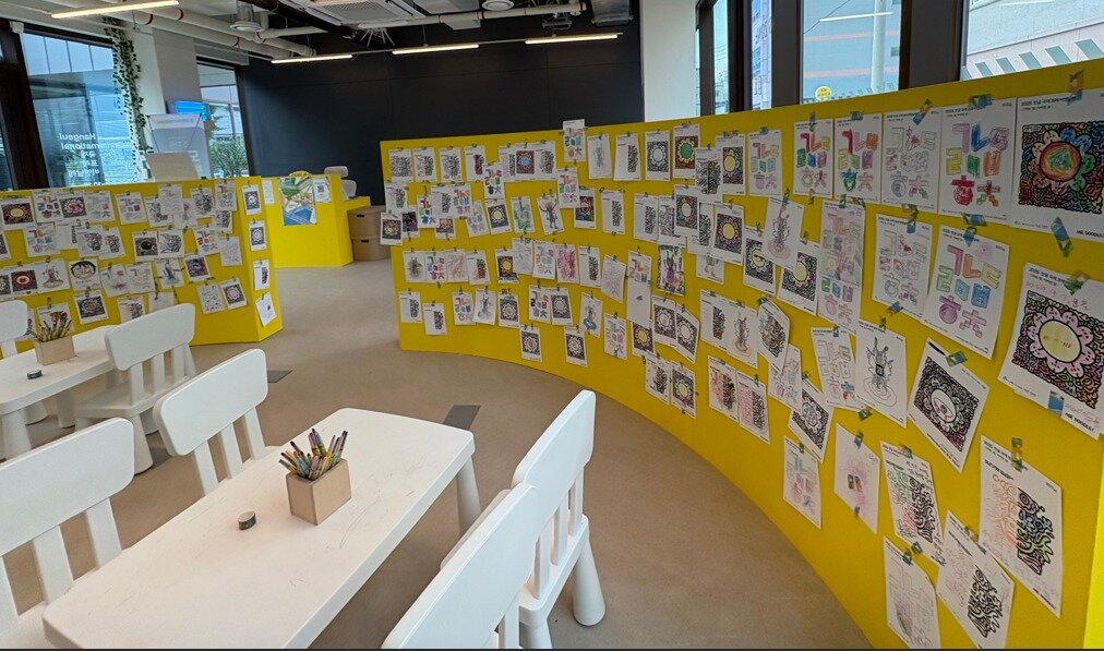 본문 이미지 - 한글 국제 프레 비엔날레장에 마련된 키즈존. &#40;세종시 제공. 재판매 및 DB금지&#41;