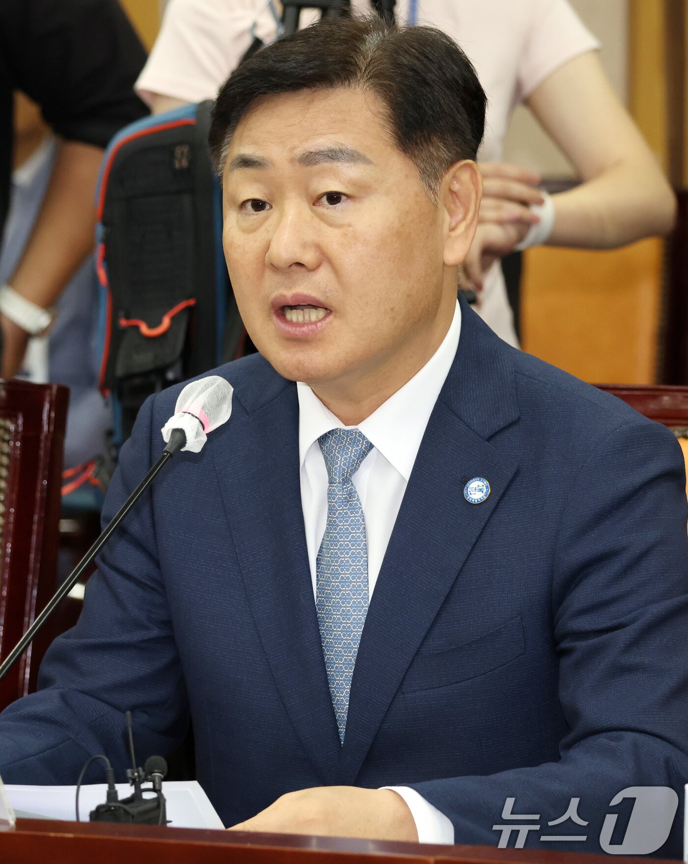 본문 이미지 - 김관영 전북특별자치도지사가 16일 전북 전주시 전북특별자치도청에서 열린 '더불어민주당-전북특별자치도 예산정책협의회'에 참석해 인사말을 하고 있다. 2025.9.16/뉴스1 ⓒ News1 유경석 기자