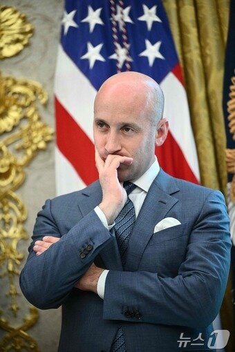 본문 이미지 - 스티븐 밀러 &lt;자료사진&gt; ⓒ AFP=뉴스1 ⓒ News1 최종일 선임기자