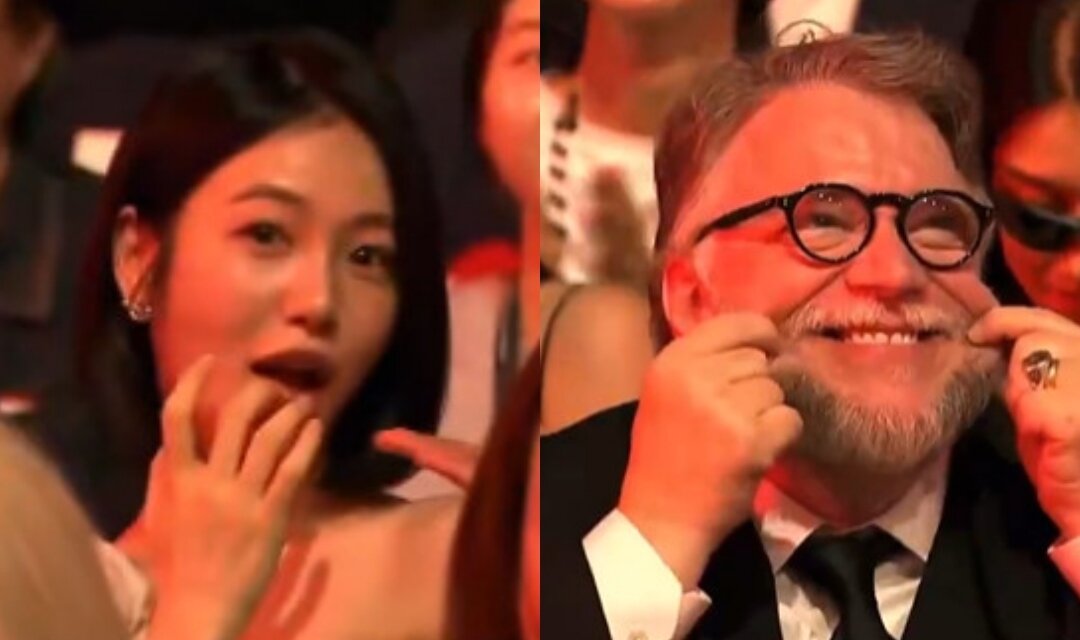 본문 이미지 - 신예은(왼쪽) 기예르모 델 토로 / 부산국제영화제 생중계 영상 캡처