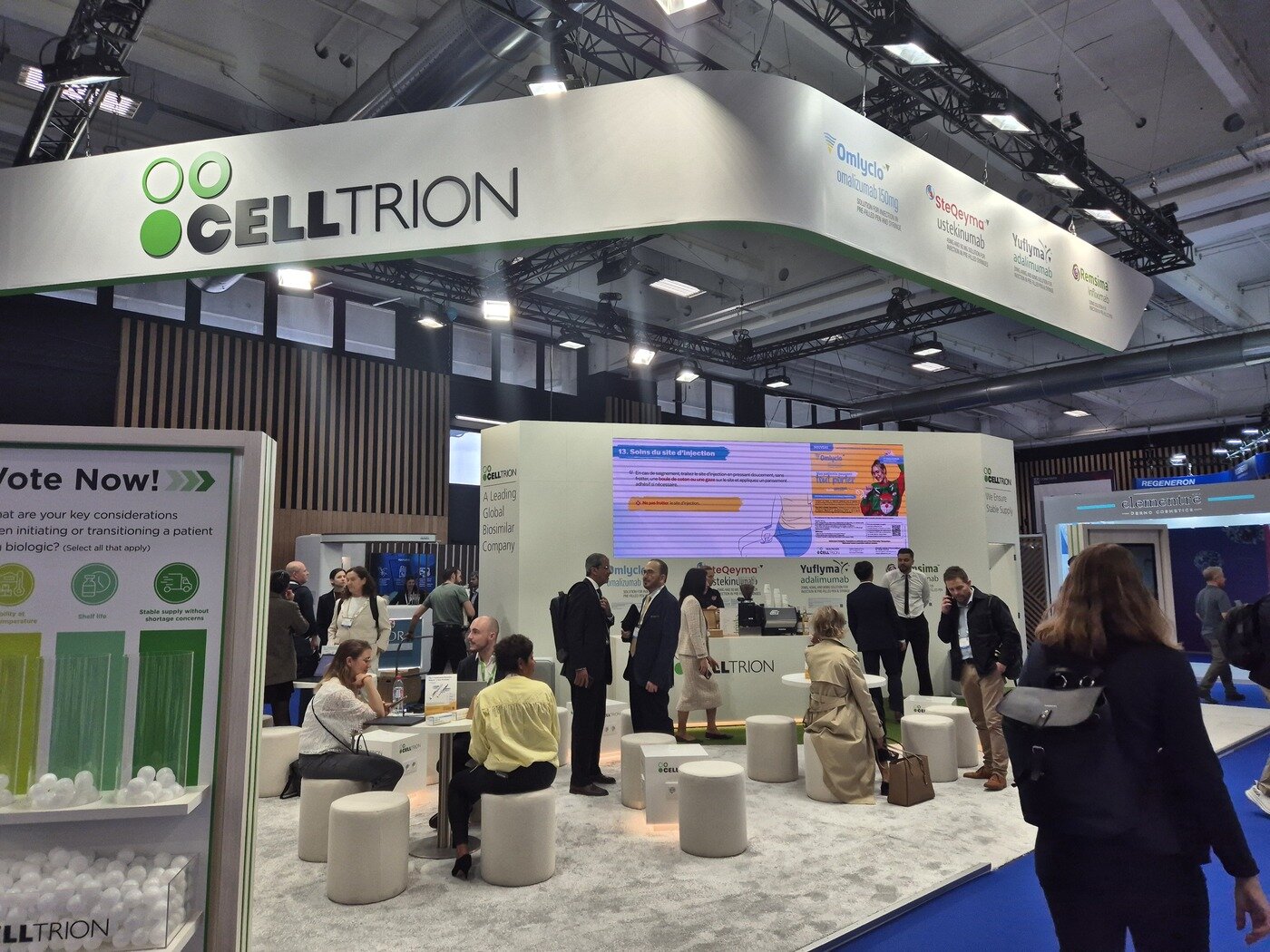 Celltrion&#39;s booth at the European Association of Dermatologists &#40;EADV&#41; / News1