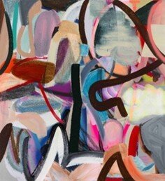 본문 이미지 - Liliane Tomasko, Seeing Things &#40;shifting inwards&#41;, 2025, Acrylic and acrylic spray on aluminum, 152.4 X 140 cm &#40;피비갤러리 제공&#41;