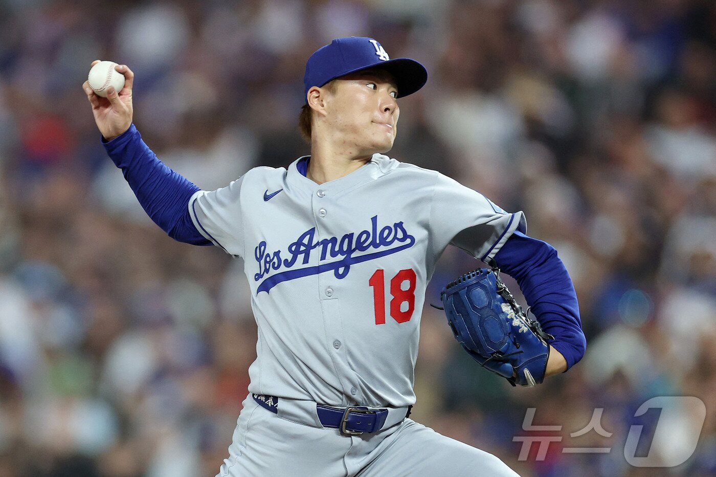 본문 이미지 - 야마모토 요시노부&#40;LA 다저스&#41;. ⓒ AFP=뉴스1