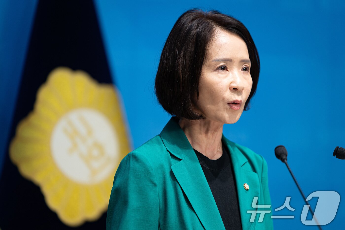 본문 이미지 -  국회 과학기술정보방송통신위원회 소속 최수진 국민의힘 의원. 2025.9.19/뉴스1 ⓒ News1 유승관 기자