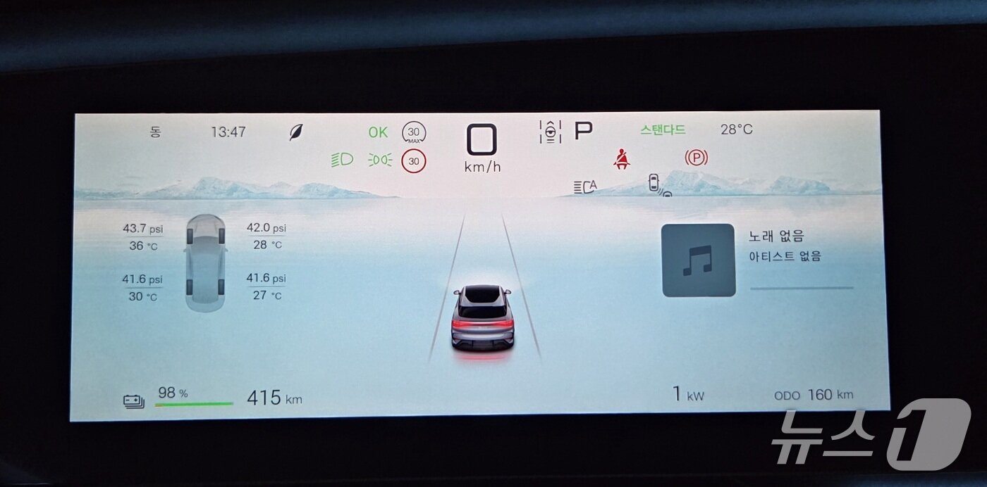 본문 이미지 -  씨라이언7 계기판 ⓒ News1 박기범 기자