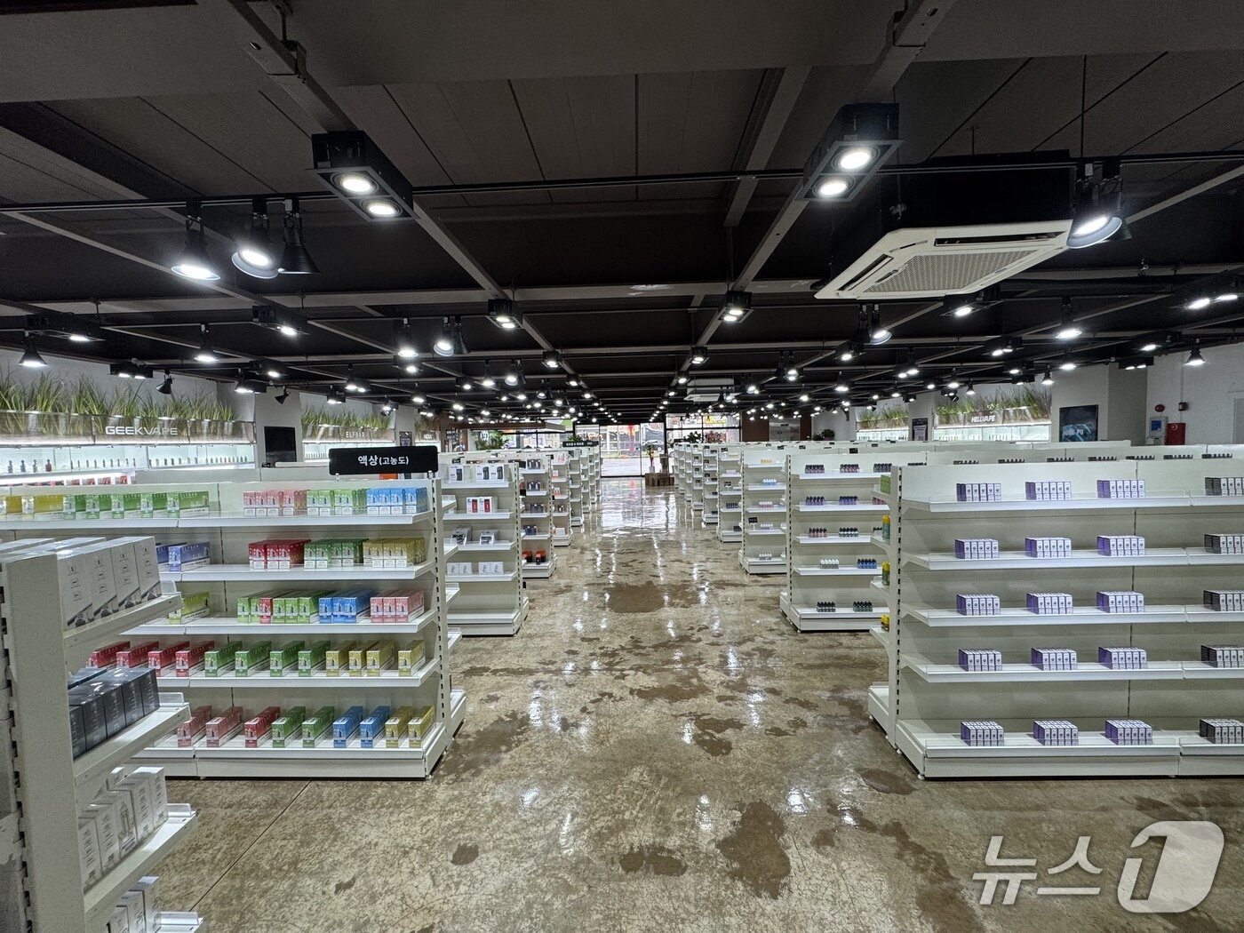 본문 이미지 - 한 합성니코틴 도매업체가 인천에 업계 최초로 공장형 매장을 개설했다./뉴스1 ⓒ News1 이강 기자