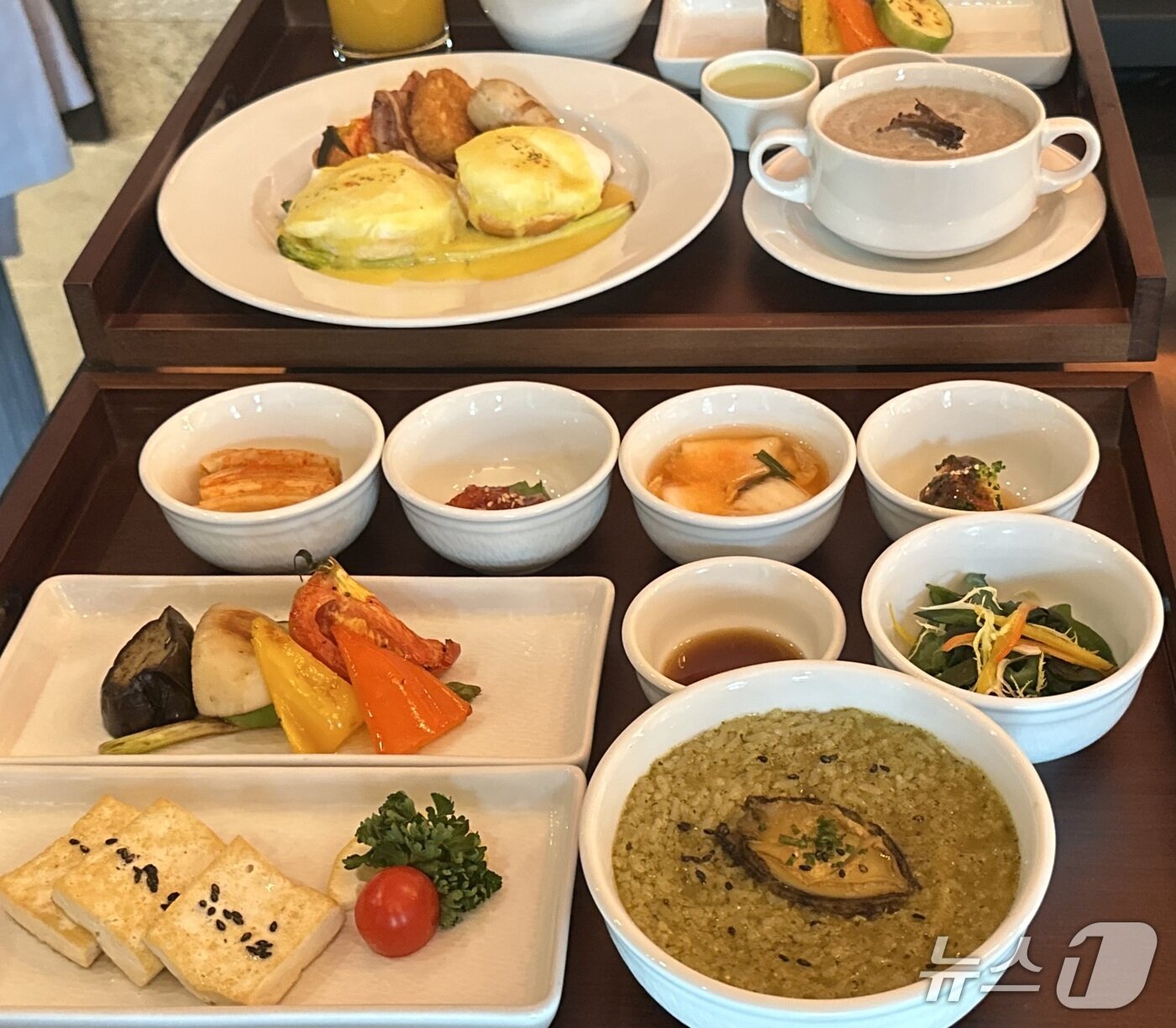 본문 이미지 - 양식과 한식 중에서 고를 수 있는 느린 아침. 2025.9.18/뉴스1 ⓒ News1 윤슬빈 기자