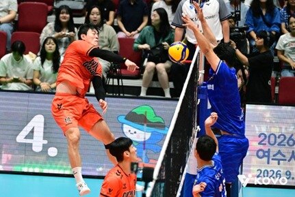 본문 이미지 - OK저축은행이 2025 KOVO컵 결승에 올라 대한한공과 우승을 다툰다. &#40;KOVO 제공&#41;