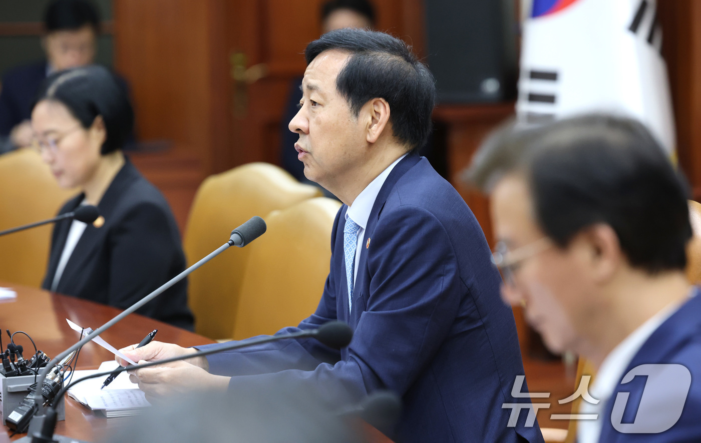 (서울=뉴스1) 임세영 기자 = 구윤철 경제부총리 겸 기획재정부 장관이 2일 서울 종로구 정부서울청사에서 열린 대외경제장관회의에서 모두발언을 하고 있다.  2025.9.2/뉴스1