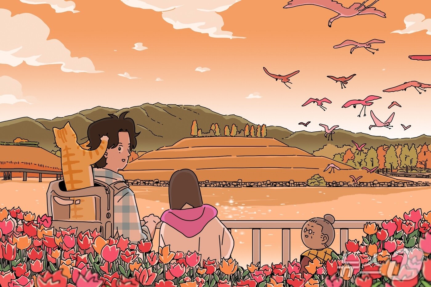 본문 이미지 - 좀비딸 작가의 &#39;순천만국가정원&#39; 일러스트&#40;한국관광공사 제공&#41;