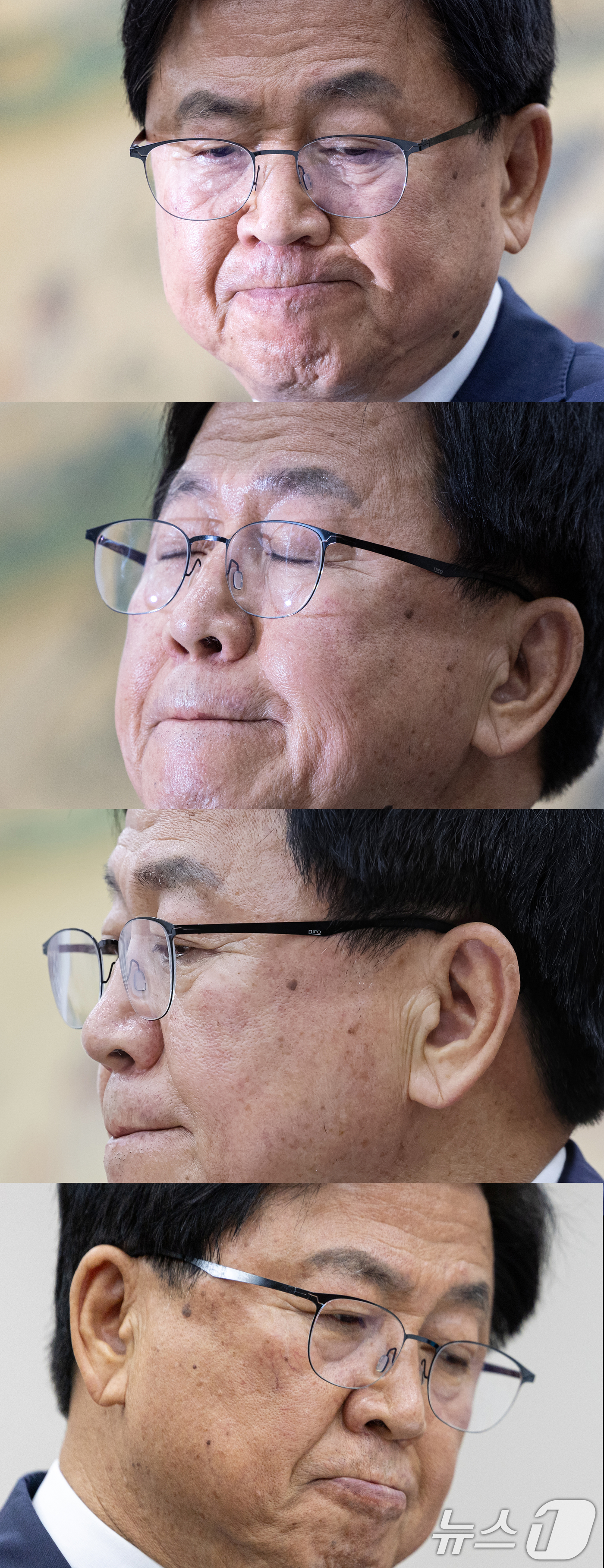 (서울=뉴스1) 이승배 기자 = 최교진 사회부총리 겸 교육부 장관 후보자가 2일 서울 여의도 국회 교육위원회에서 열린 인사청문회에 출석해 굳은 표정을 짓고 있다. 2025.9.2/ …