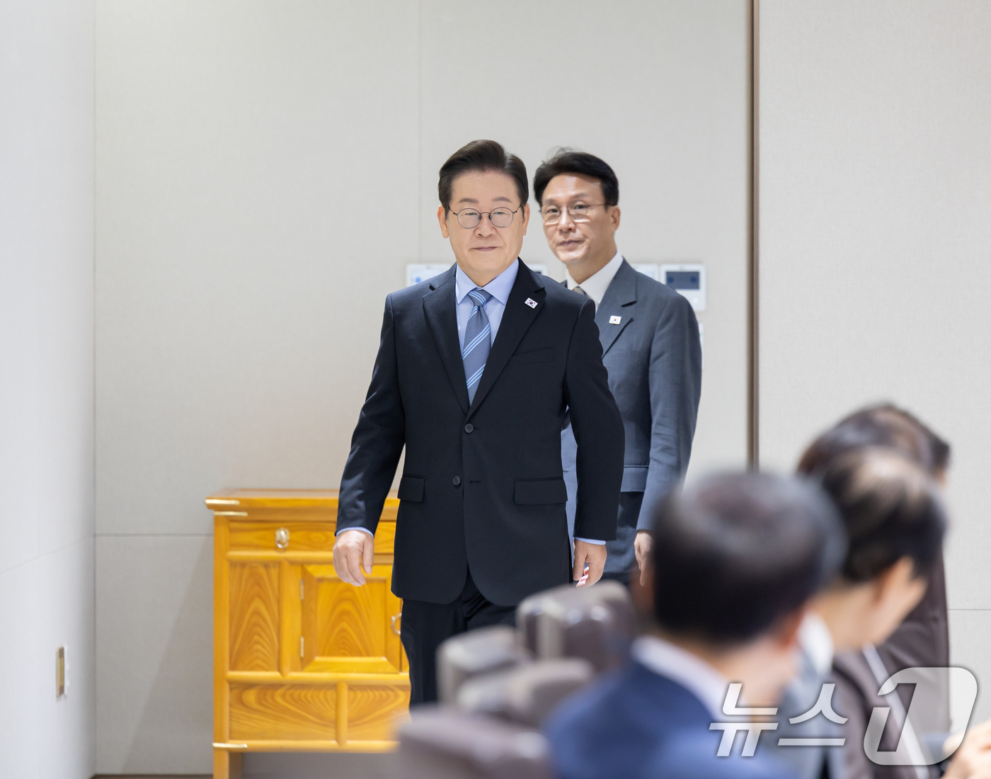 (서울=뉴스1) 허경 기자 = 이재명 대통령이 2일 서울 용산 대통령실 청사에서 열린 제40회 국무회의에 참석하고 있다. (대통령실 제공. 재판매 및 DB 금지) 2025.9.2/ …