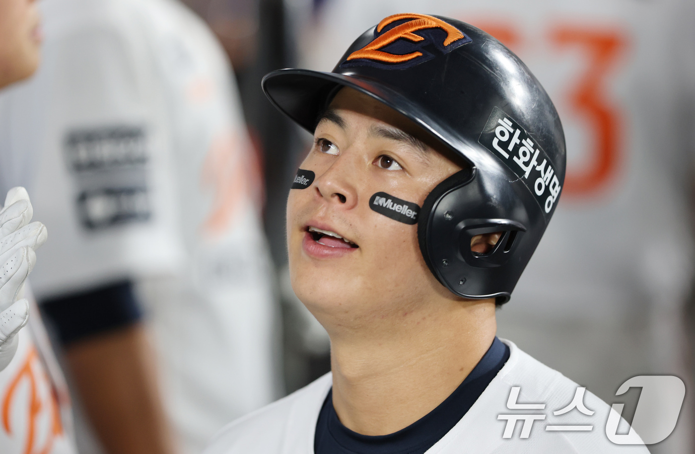 (대전=뉴스1) 김기태 기자 = 2일 대전 한화생명 볼파크에서 열린 프로야구 '2025 신한 SOL뱅크 KBO 리그' 기아 타이거즈와 한화 이글스 경기에서 7회말 무사 상황 한화 …