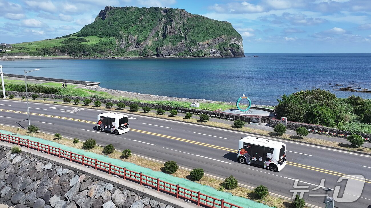 본문 이미지 - 롯데이노베이트 제주도 관광형 자율주행 서비스(롯데이노베이트 제공)