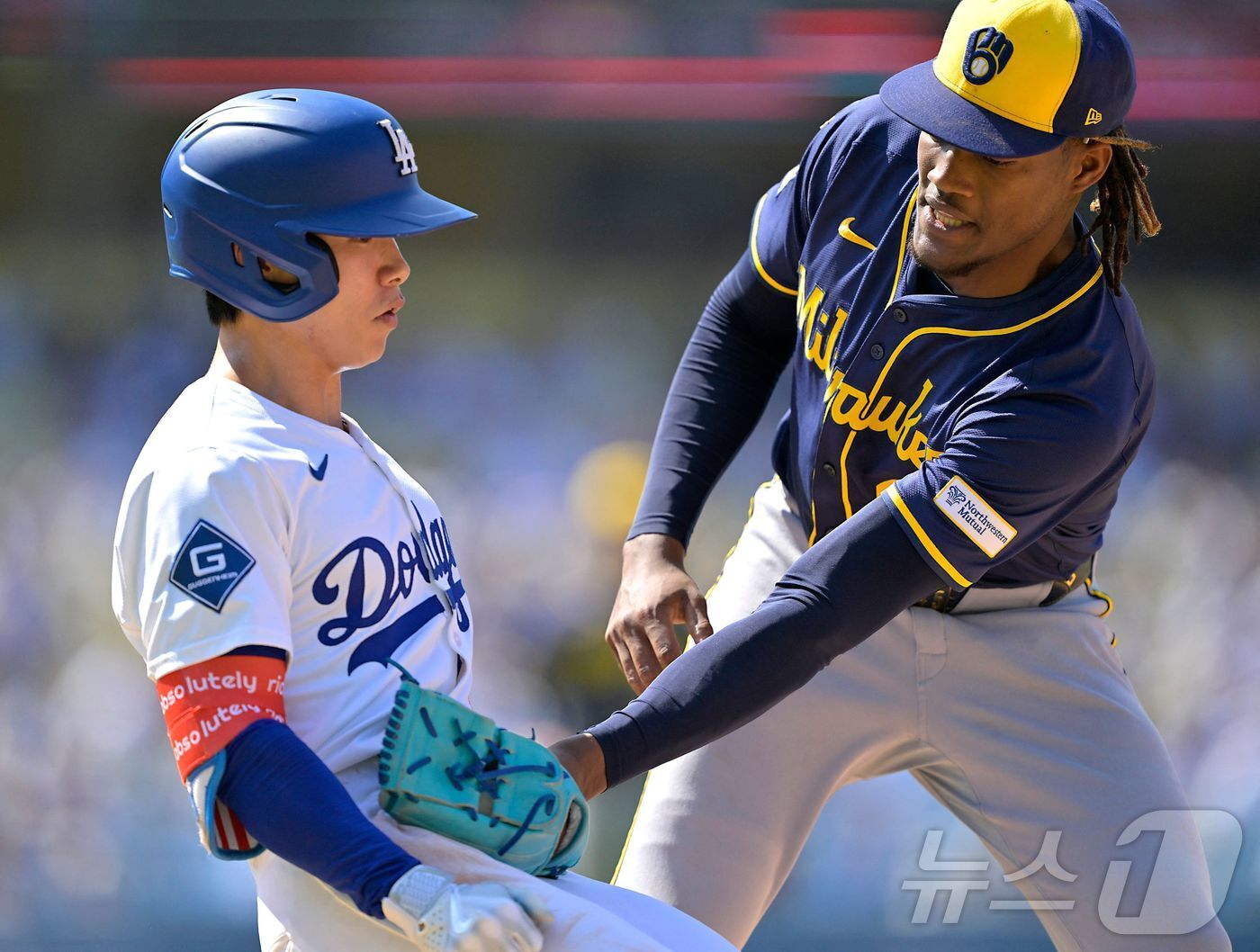 본문 이미지 - 김혜성(LA 다저스). ⓒ AFP=뉴스1