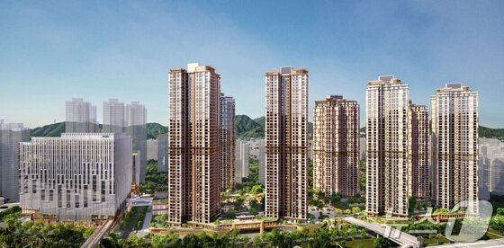 본문 이미지 - 서울원 아이파크 투시도.(HDC현대산업개발 제공) 뉴스1ⓒ news1 