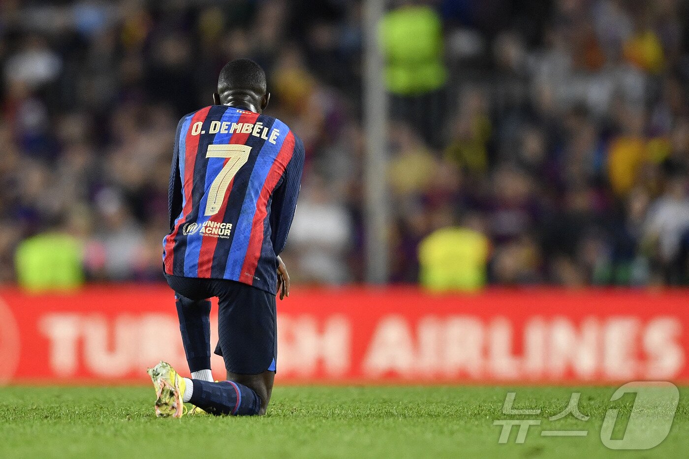 본문 이미지 - 바르셀로나 시절의 뎀벨레 ⓒ AFP=뉴스1