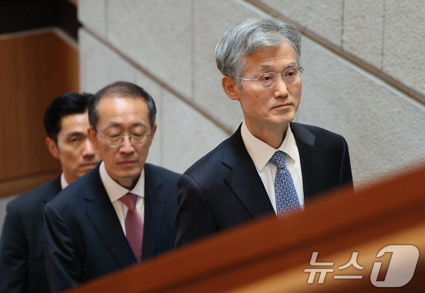 본문 이미지 - 조희대 대법원장이 23일 오전 서울 중구 신라호텔에서 열린 ‘세종 국제 콘퍼런스’ 2일차 일정에 참석하고 있다.  2025.9.23/뉴스1 ⓒ News1 오대일 기자