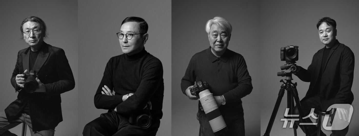 본문 이미지 - 캐논 마스터즈 왼쪽부터 강영호, 김용호, 이종렬, 장민승 작가(캐논코리아 제공)