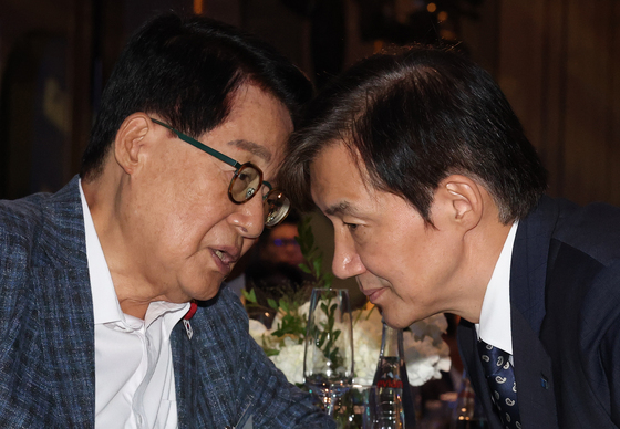 박지원 "조국, 화 나도 협박으로 들릴 말은 좀…합당 분위기 점점 신중"