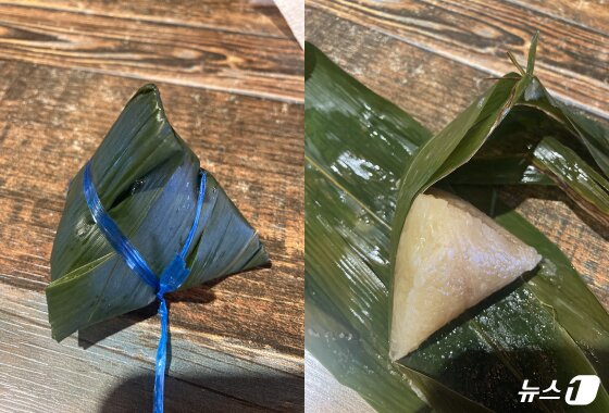 본문 이미지 - 대나뭇잎에 싸서 만든 베트남 떡 &#39;반잇&#39;&#40;Bahn It&#41; 모습. &#40;필자 제공&#41; ⓒ News1 양혜림 디자이너