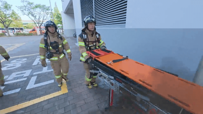 본문 이미지 - 부산 강서체육공원에서 진행된 제3차 &#39;레디 코리아&#40;Ready Korea&#41;&#39;훈련 모습. 뉴스1 구진욱 기자