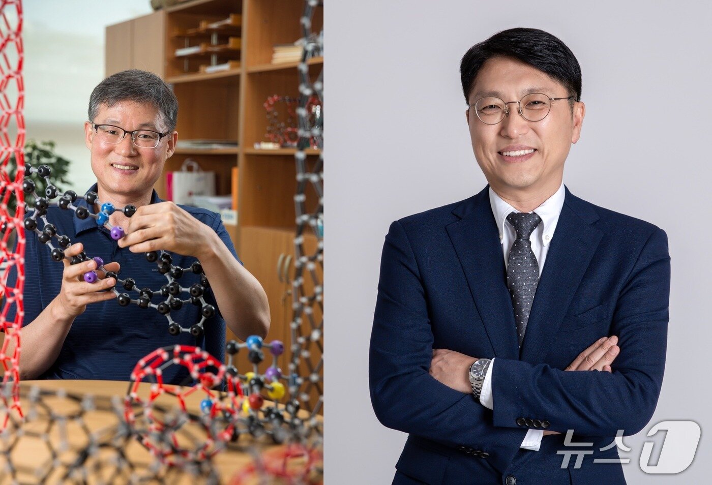 본문 이미지 - 좌측부터 UNIST 백종범 교수, 임한권 교수&#40;UNIST 제공. 재판매 및 DB금지&#41;/뉴스1