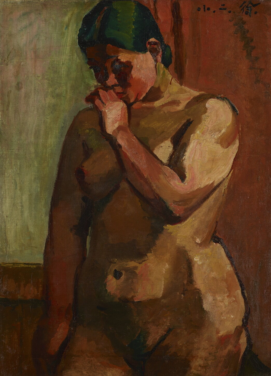 본문 이미지 - 서진달_나부_1937년_캔버스에 유화물감_71x51cm_국립현대미술관 소장 &#40;수원시립미술관 제공&#41;