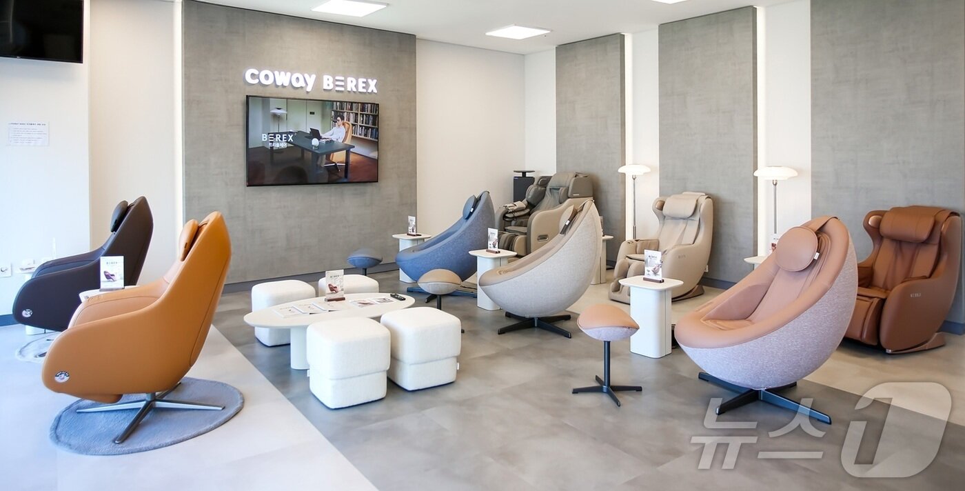 본문 이미지 - NC파크 스카이박스 비렉스 체험존 전경. &#40;코웨이 제공&#41;