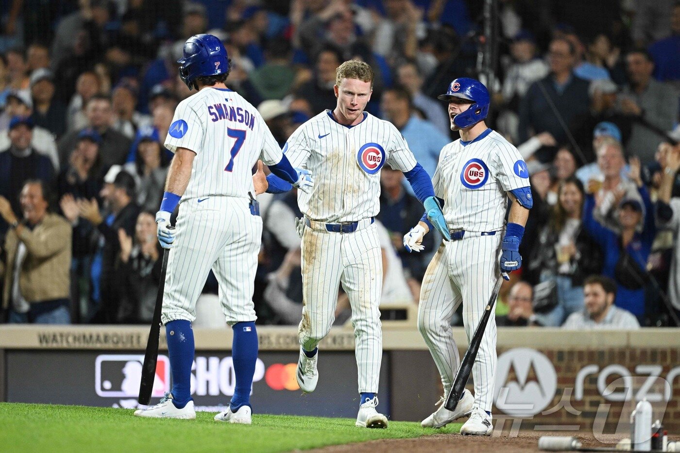 본문 이미지 - 시카고 컵스 선수들. ⓒ AFP=뉴스1