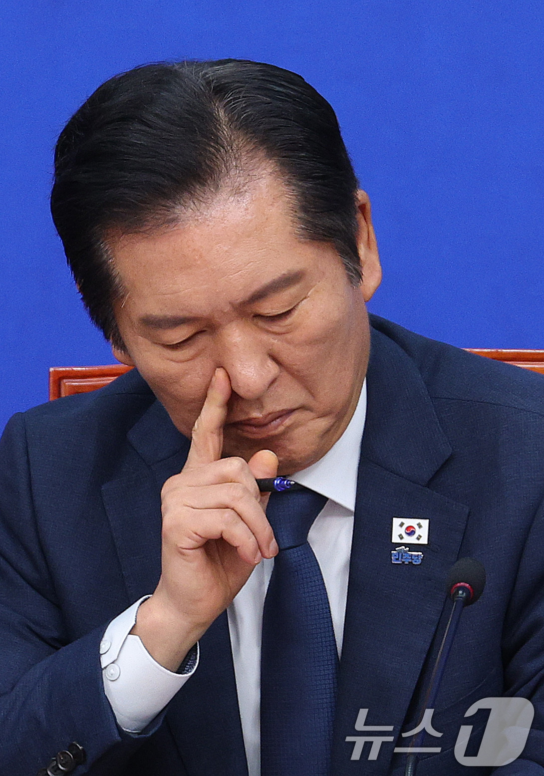 (서울=뉴스1) 신웅수 기자 = 정청래 더불어민주당 대표가 26일 서울 여의도 국회에서 열린 '유엔총회 계기 이재명 정부 실용외교·다자외교 전략' 외교안보통일자문회의 세미나에서 생 …